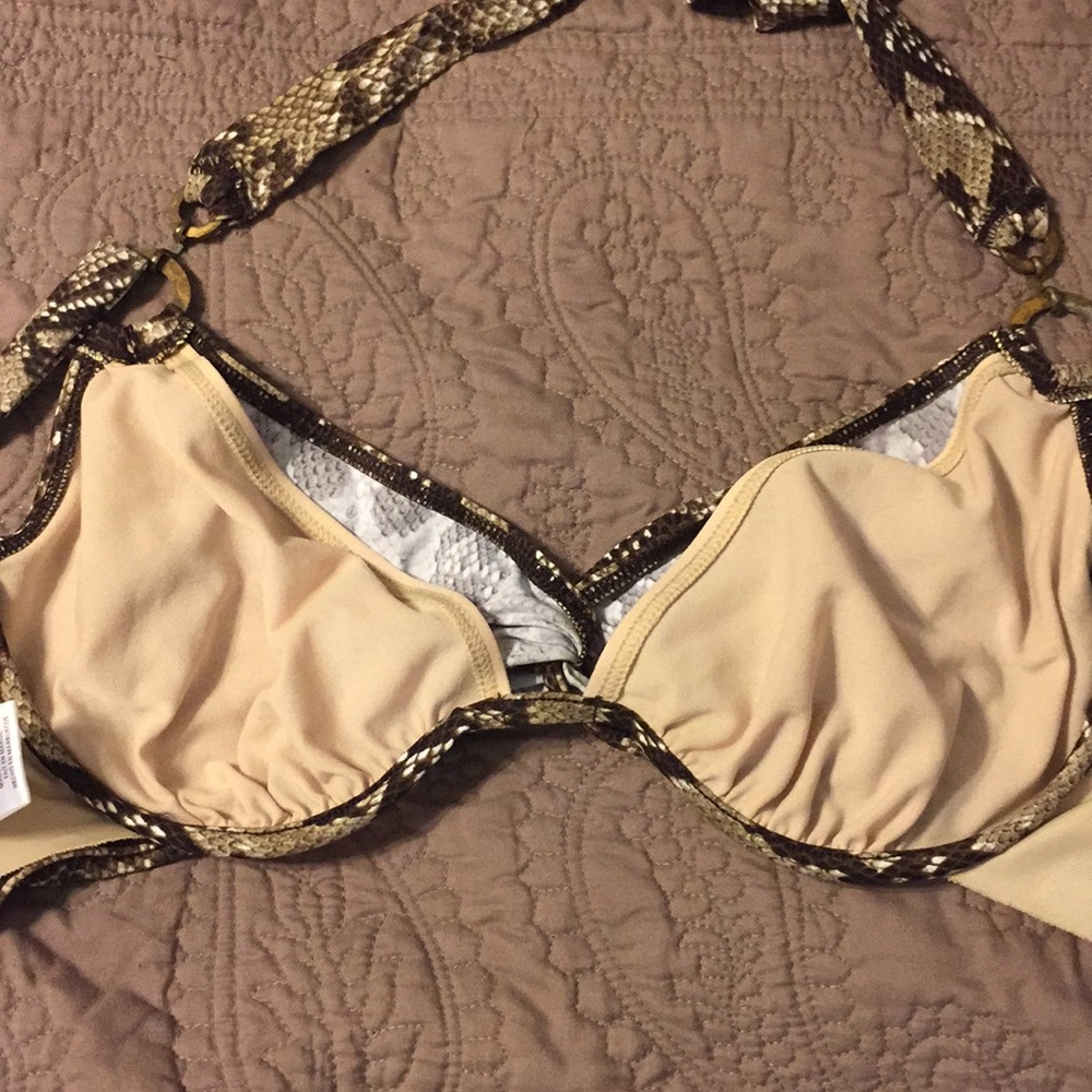 Super HOT☀️☀️ Python Halter Bikini - Picture 2 of 2